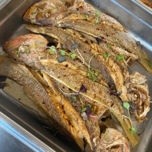 Steamed Snapper Dinner